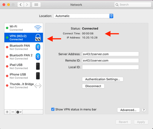 ikev2 MacOS setup guide step 8 