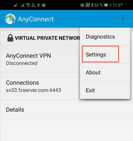 cisco anyconnect android step 8