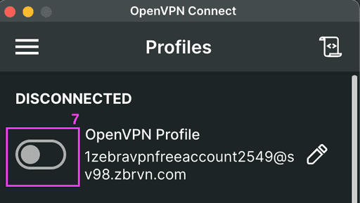 تثبيت عميل OpenVPN Connect